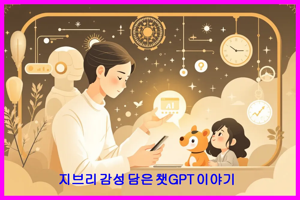 지브리 감성 담은 챗GPT 이야기