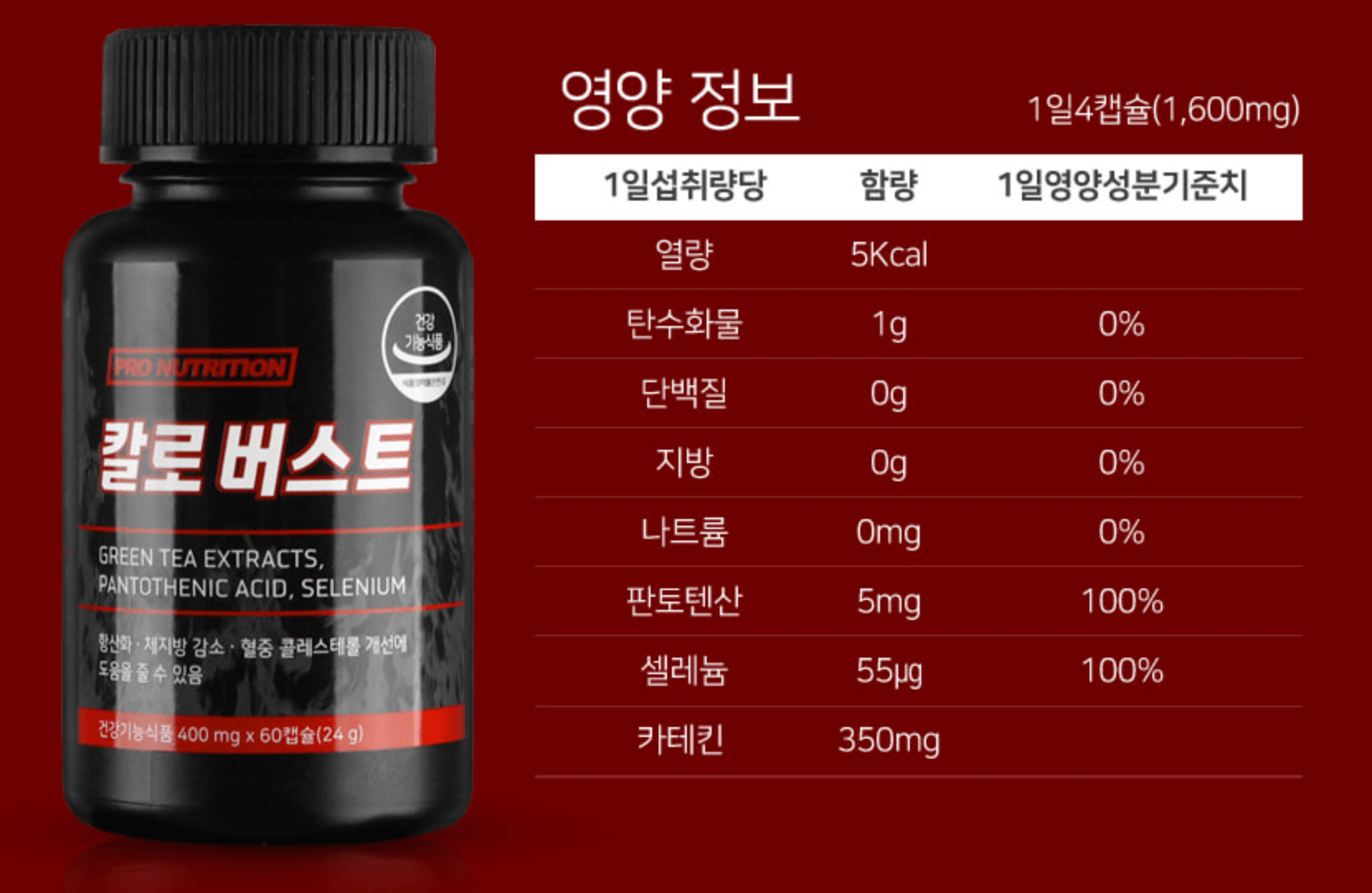 칼로버스트 성분