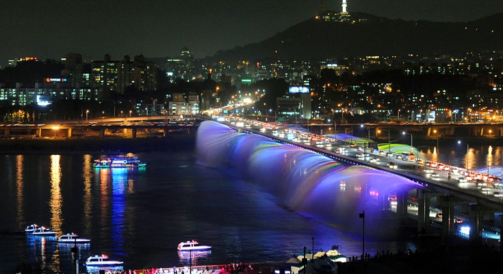 한강 달빛무지개 분수