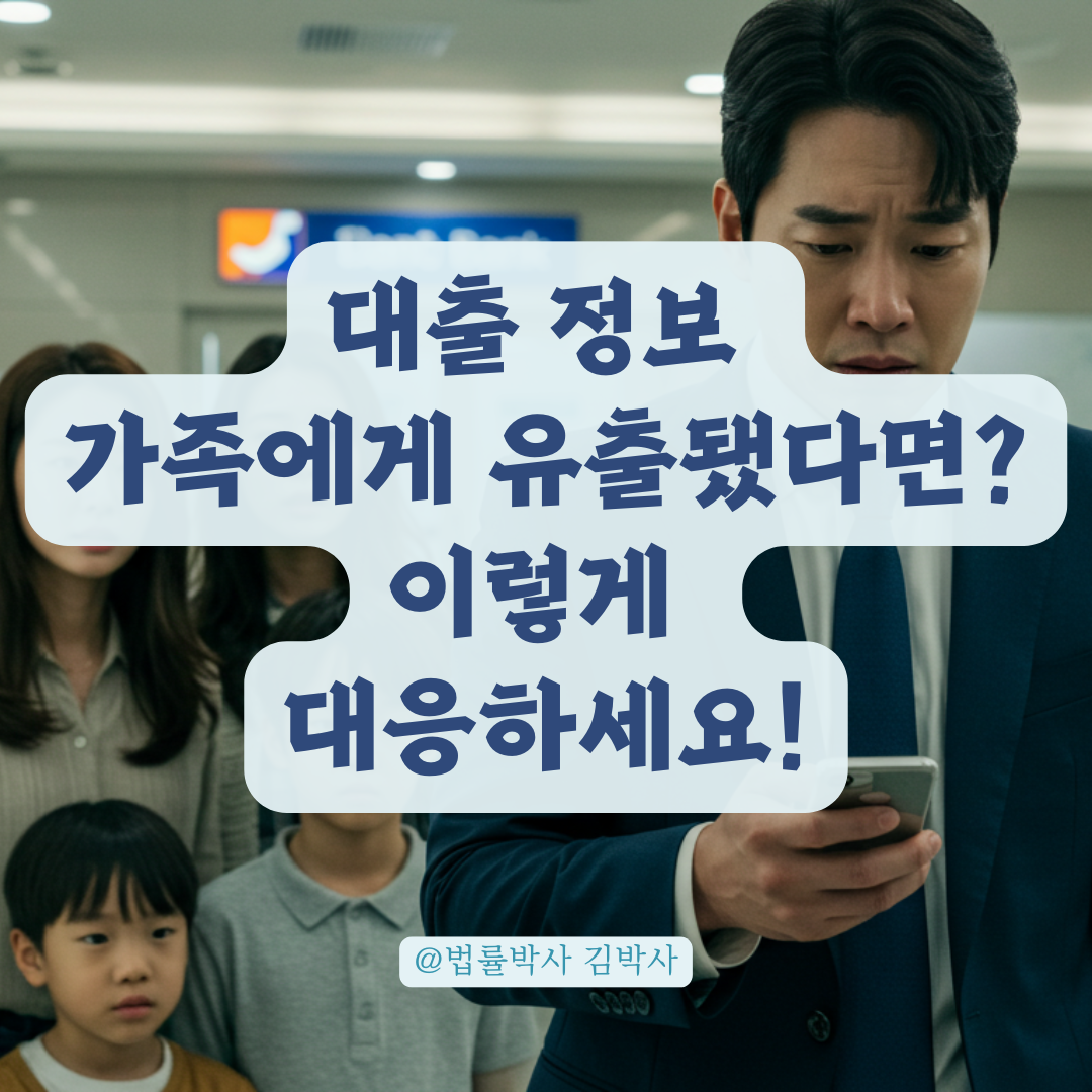 가족에게 대출 사실 유출한 금융사, 법적 문제 소지와 처리 절차 총정리.