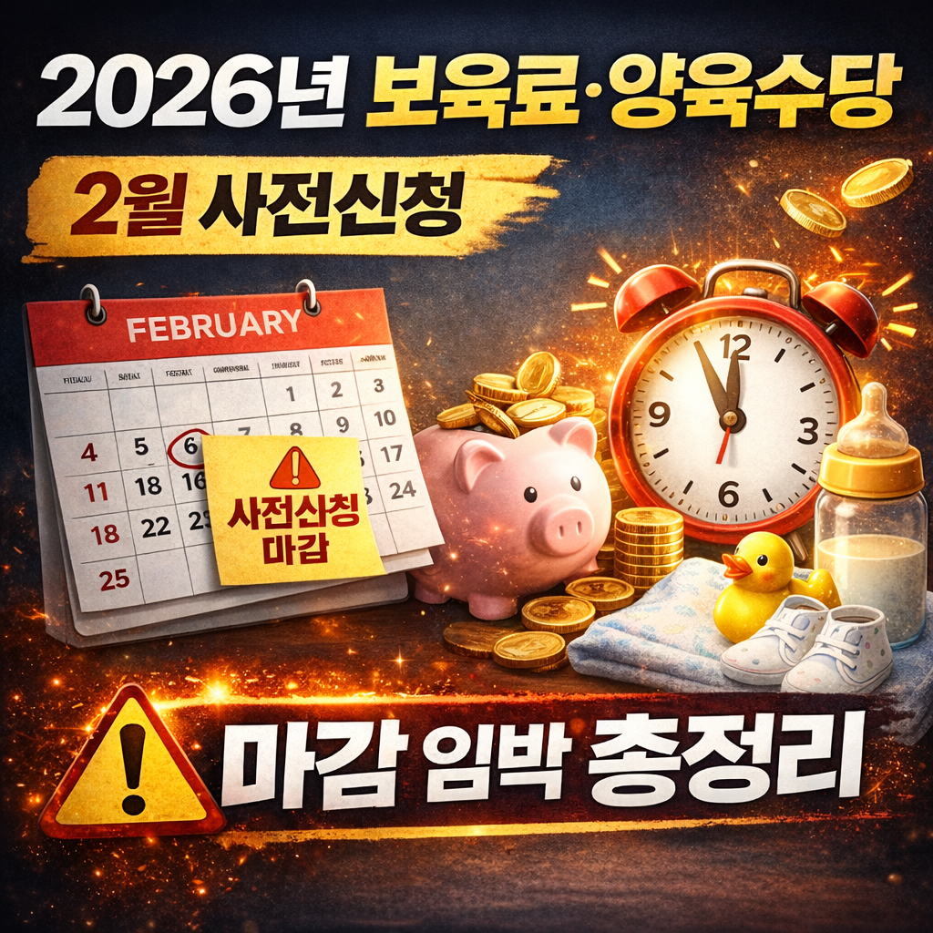 2026년 보육료&middot;양육수당 사전신청하러 가기