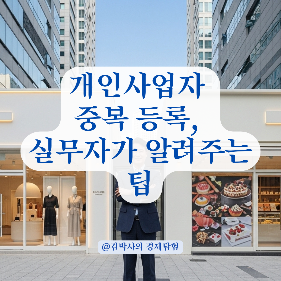 개인사업자 2개 등록 가능한가요? 업종별 중복 가능 여부 정리.
