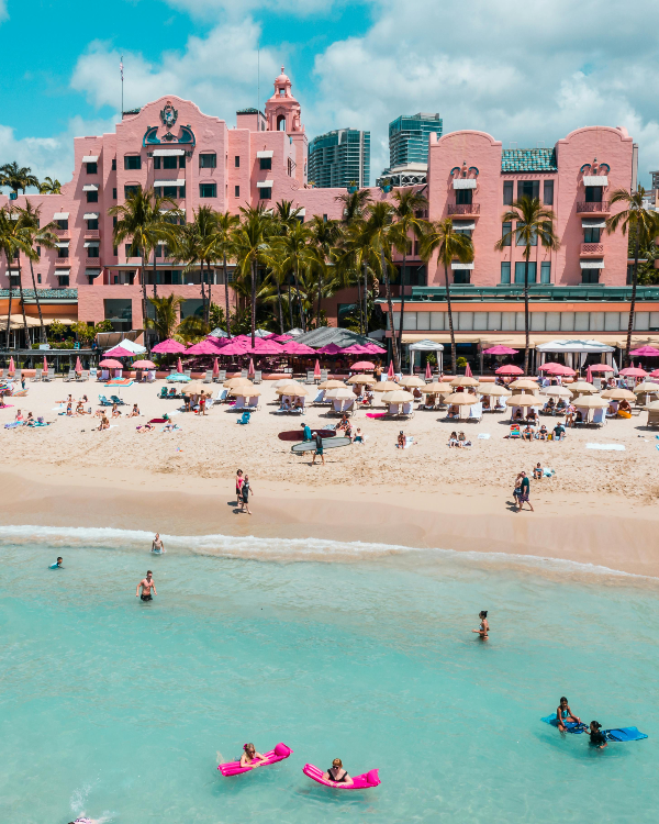 하와이-와이키키-해변-사진