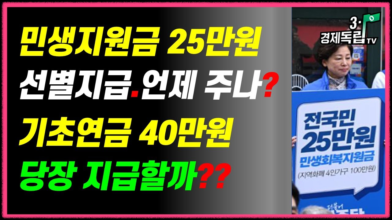 민생지원금 25만원