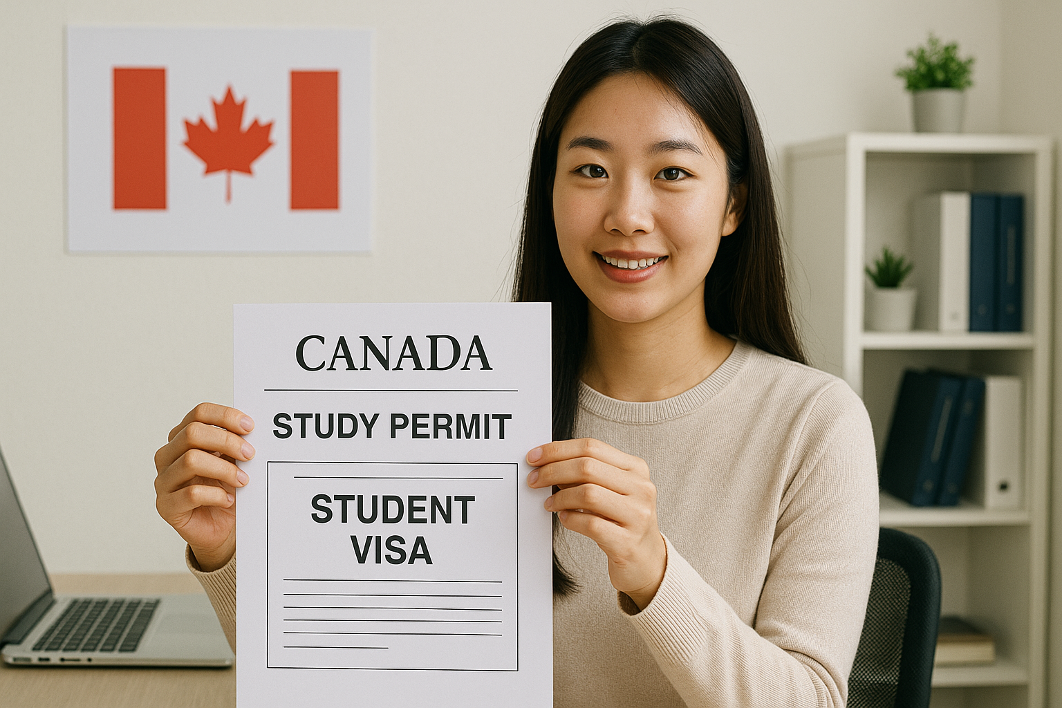 캐나다 학생비자를 신청하려는 유학생