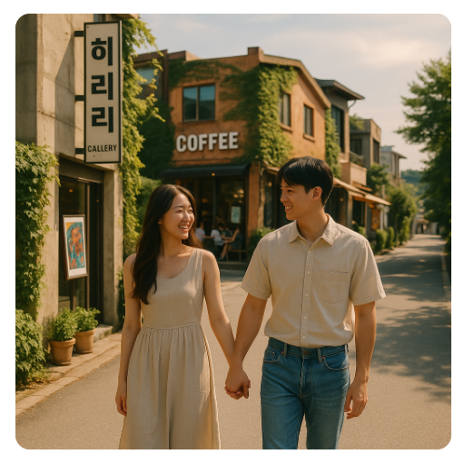 20대 커플 여름 휴가지 파주 사진