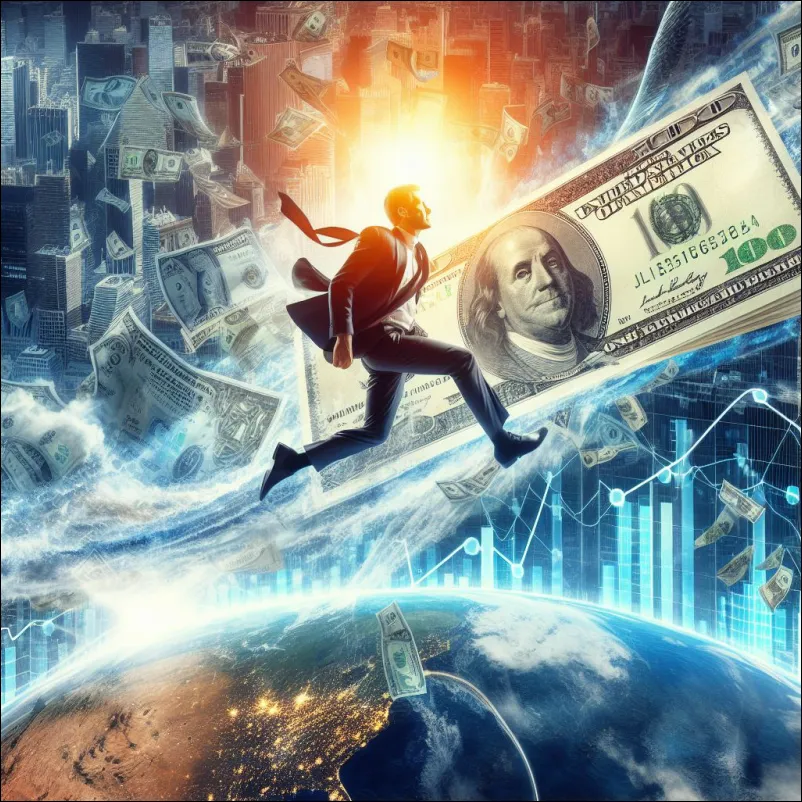 치솟고 있는 달러