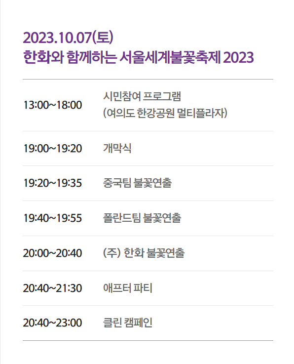  2023 서울세계불꽃축제