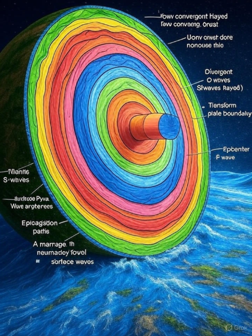 지구 내부 단면도