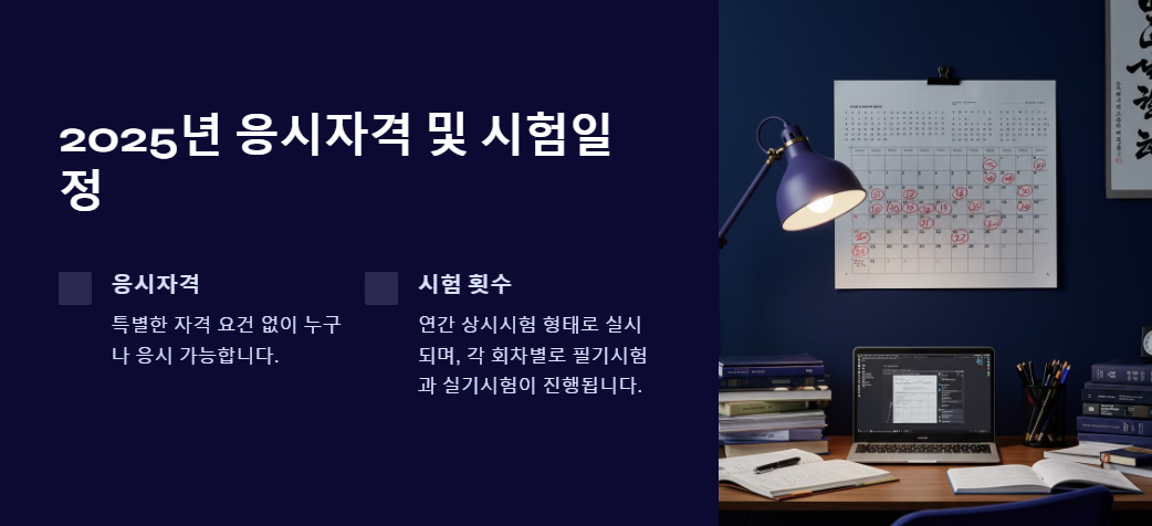 응시자격 및 시험일정