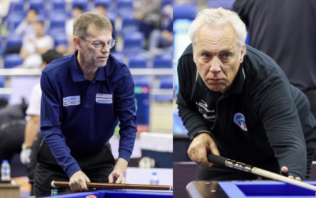 베트남 호치민 3쿠션 당구 월드컵 4강 진출자 - 산체스와 자네티(우)