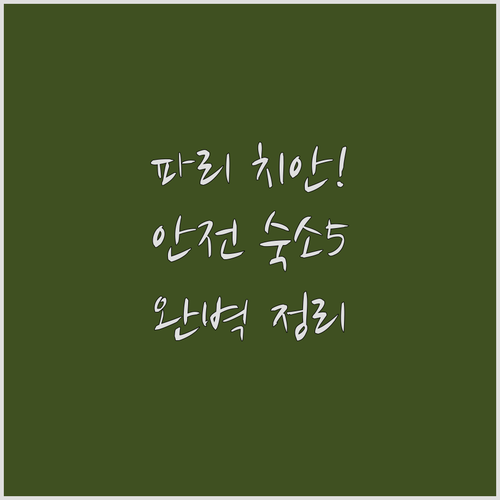 파리 여행 치안 걱정 없는 구역별 숙..