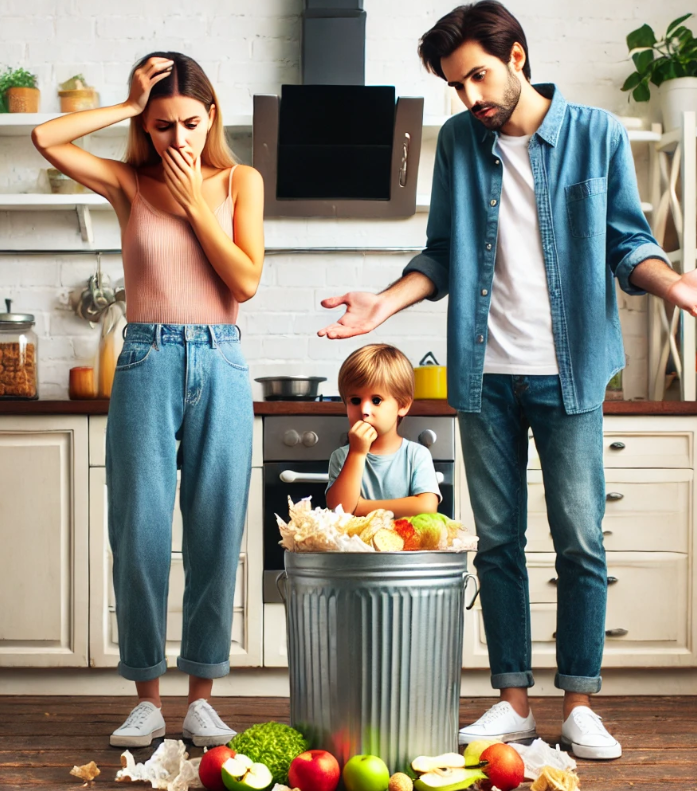 음식물쓰레기로 고민하는 사람들