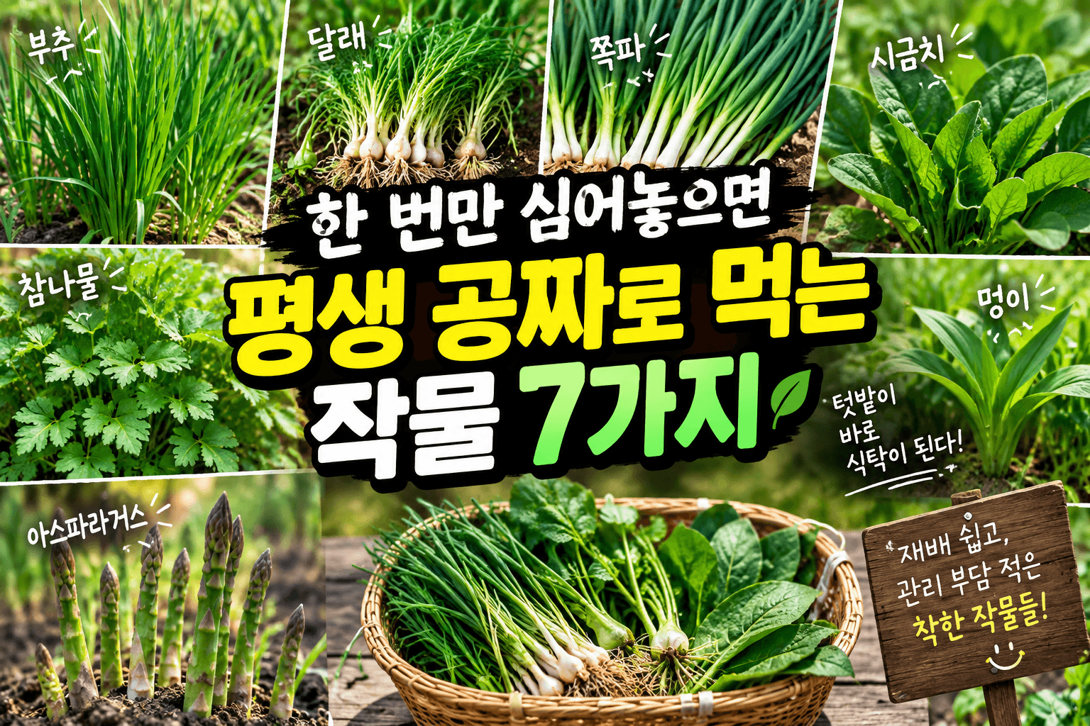 한 번 심으면 매년 수확