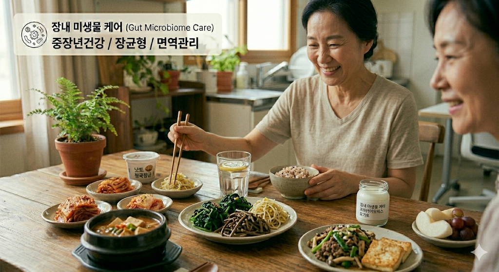 장내 미생물 케어 (중장년건강, 장균형, 면역관리)