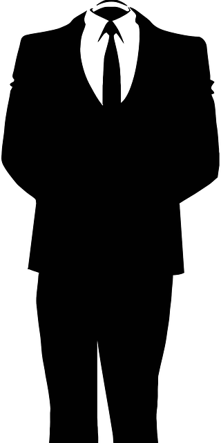 black suit