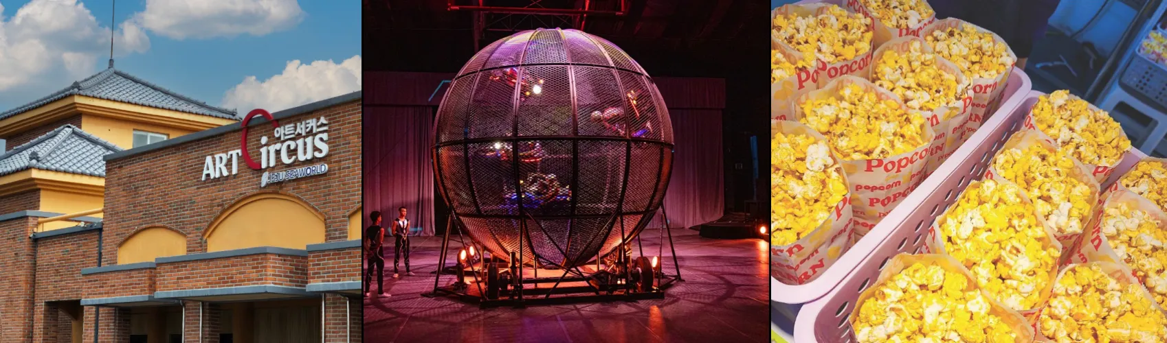 제주아트서커스 오토바이 쇼 사진