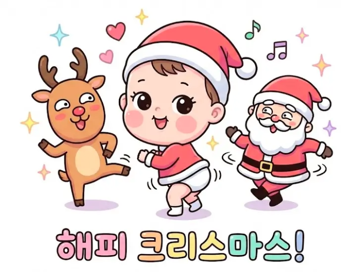 루돌프 아이 산타할아버지 춤