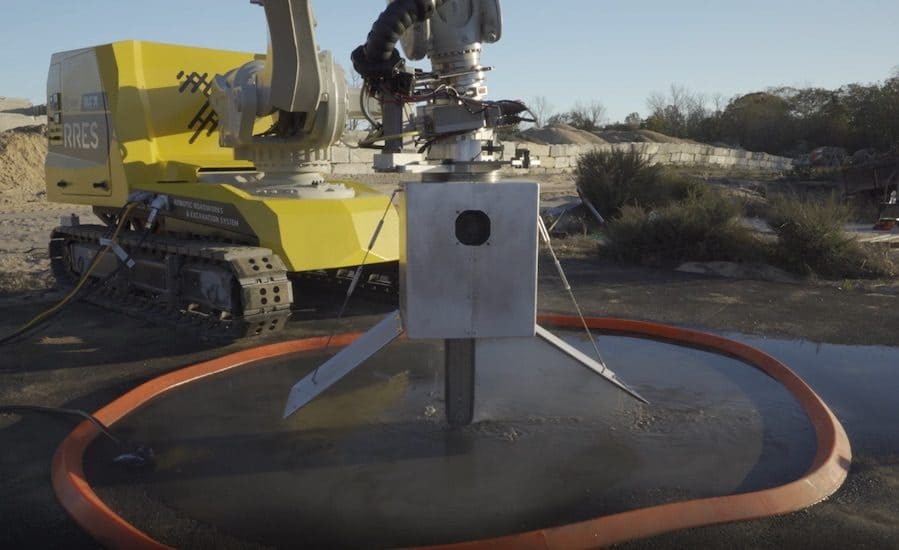 공기단축시켜 주는 도로 굴착 보수 로봇