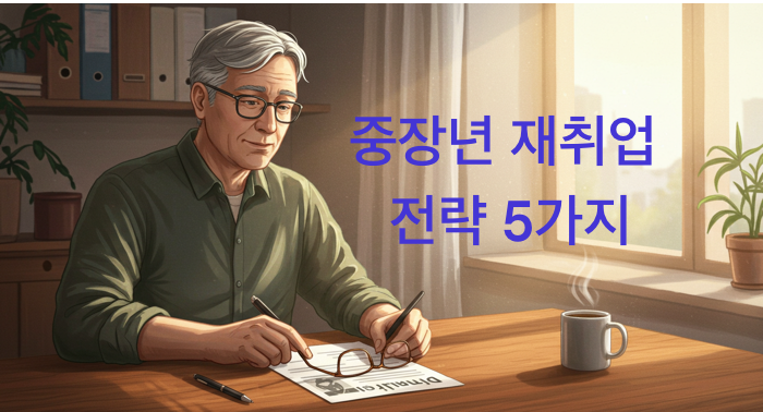 중장년층 재취업 전략 (이미지 by imageFX)