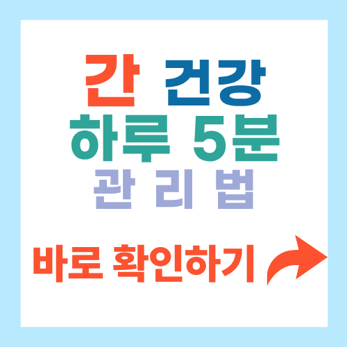 간 건강 관리법