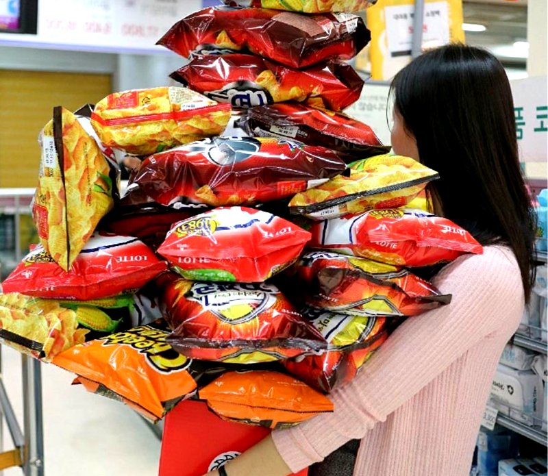 이마트 과자 무한담기