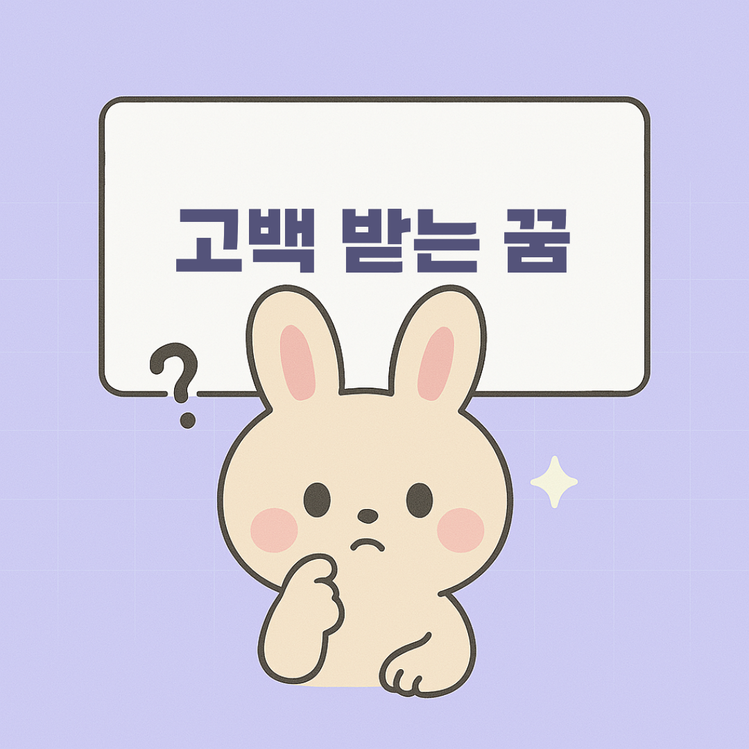 고백받는꿈 설명 이미지