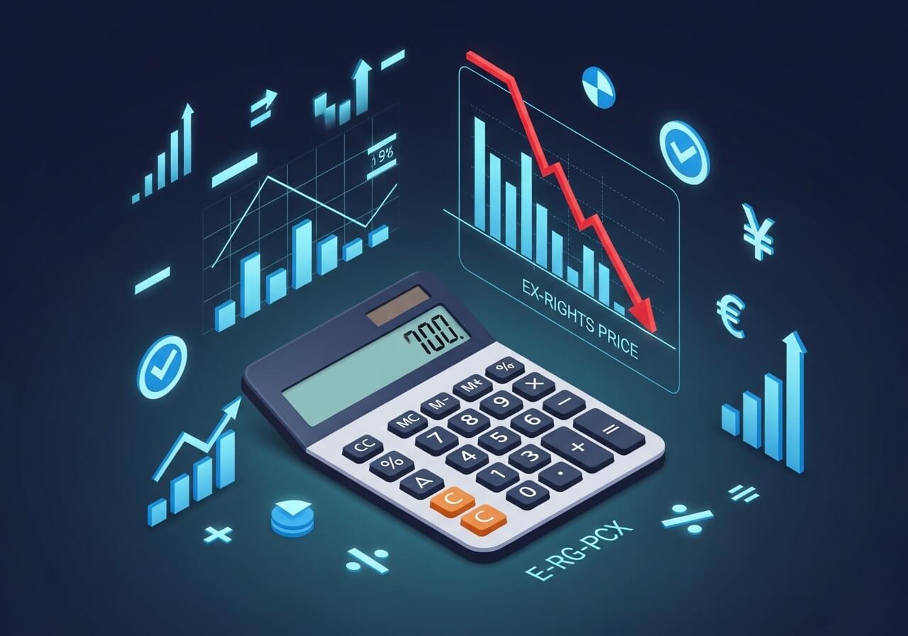 유상증자 권리락 계산