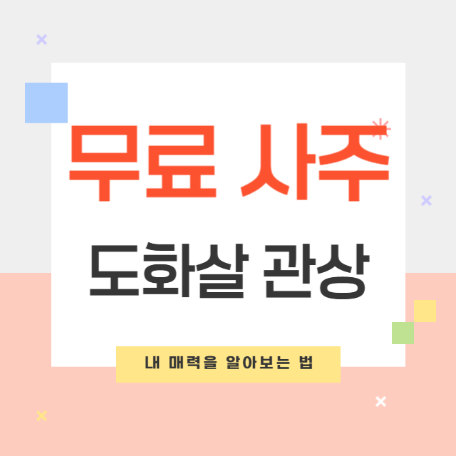 도화살 관상 해석 및 사주 무료 테스트 바로가기 - 내 매력, 운세 알아보는 법