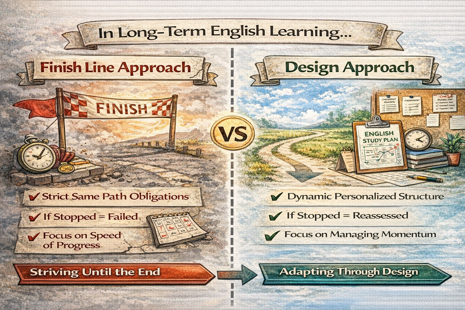 왜 장기 학습에서는 &lsquo;완주&rsquo;보다 &lsquo;설계&rsquo;가 더 중요한 개념이 되는가