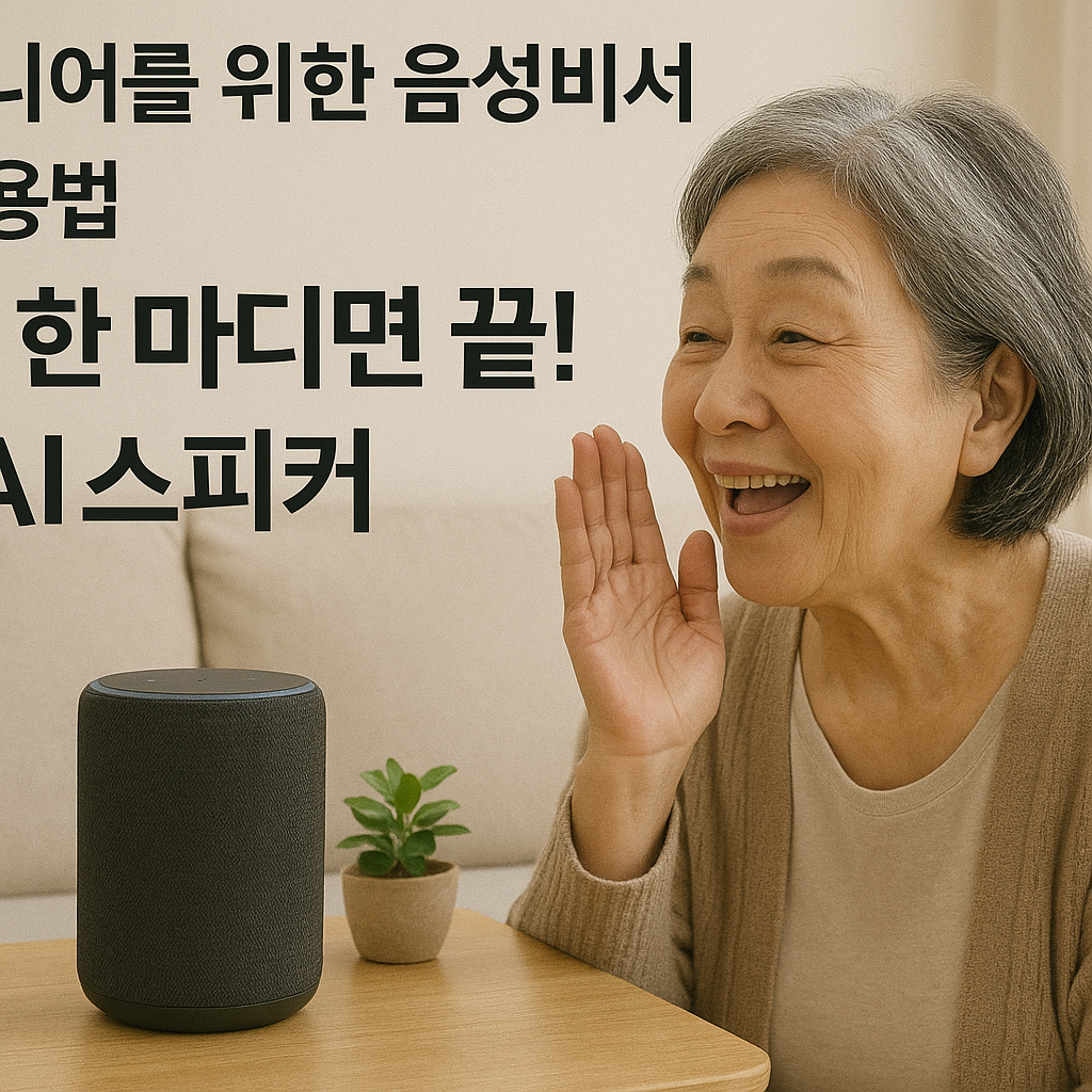 시니어를 위한 음성비서 활용법 _말 한마디면 끝! AI 스피커