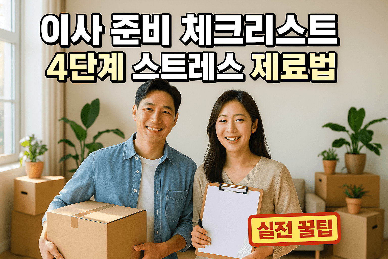 이사 준비 체크리스트 4단계 스트레스 제로법
