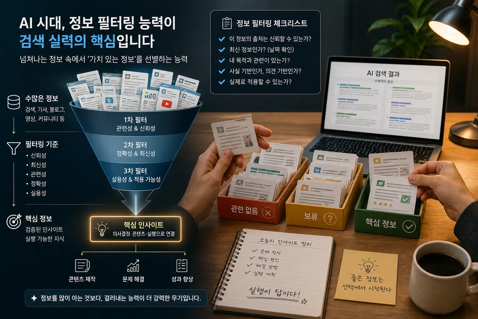 AI 시대에 필요한 정보 필터링 능력의 중요성