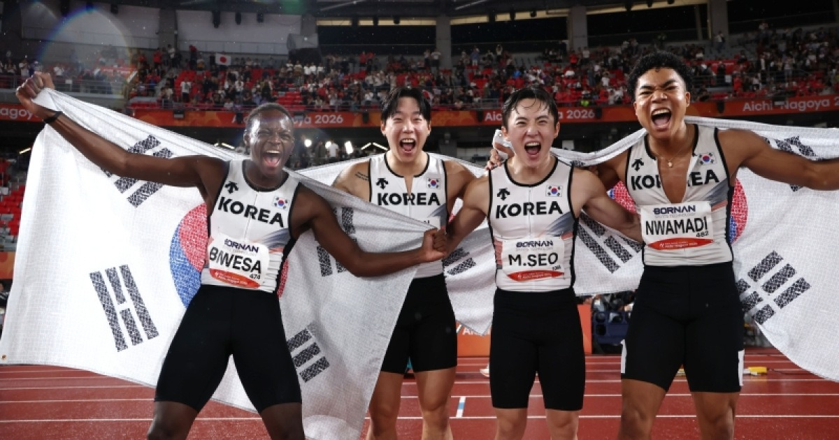 남자 400M 계주 동메달
