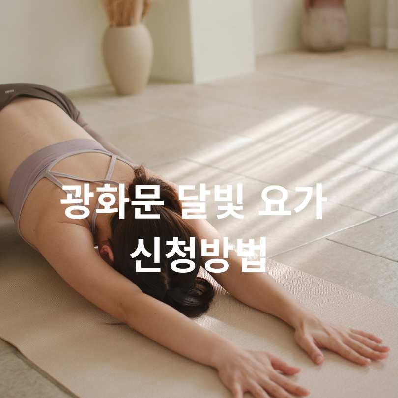 광화문 달빛 요가 신청방법부터 현장접수 꿀팁