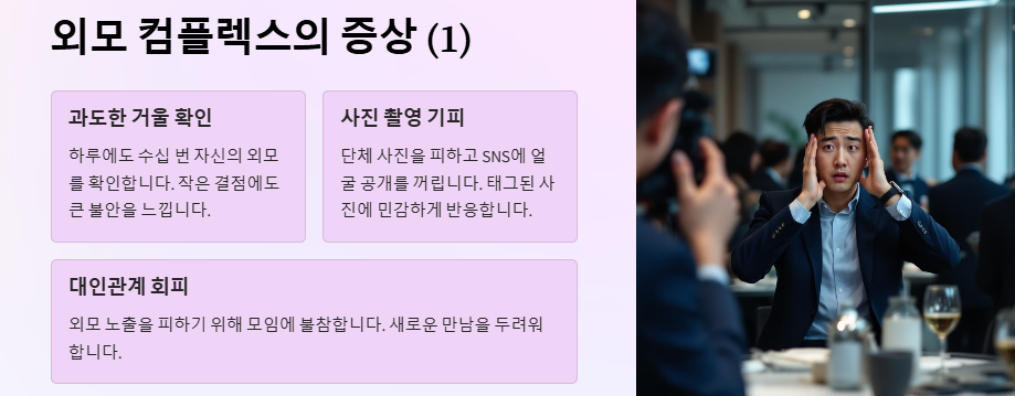 외모 컴플렉스: 원인, 유형, 그리고 극복 방안