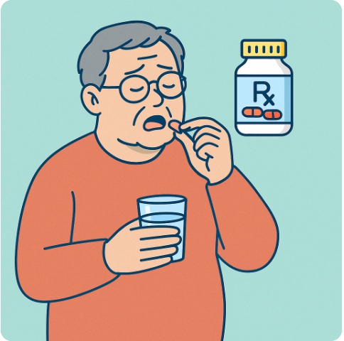 고혈압 환자 모습