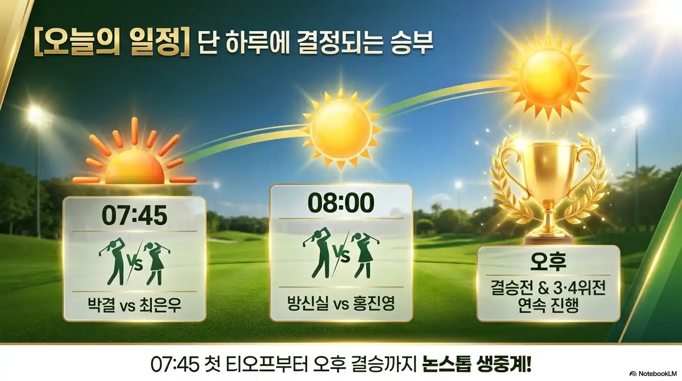 두산 매치플레이 5월 17일 4강 및 결승 일정