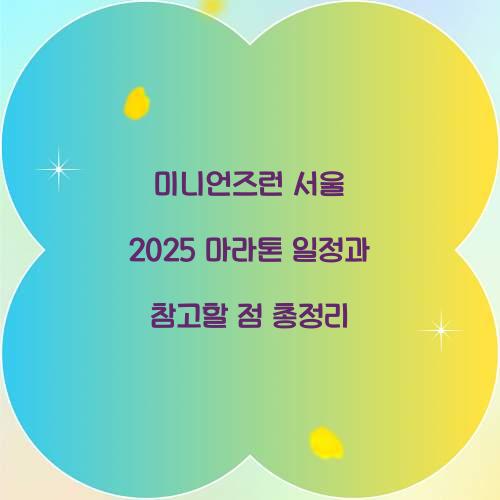 미니언즈런 서울 2025 마라톤