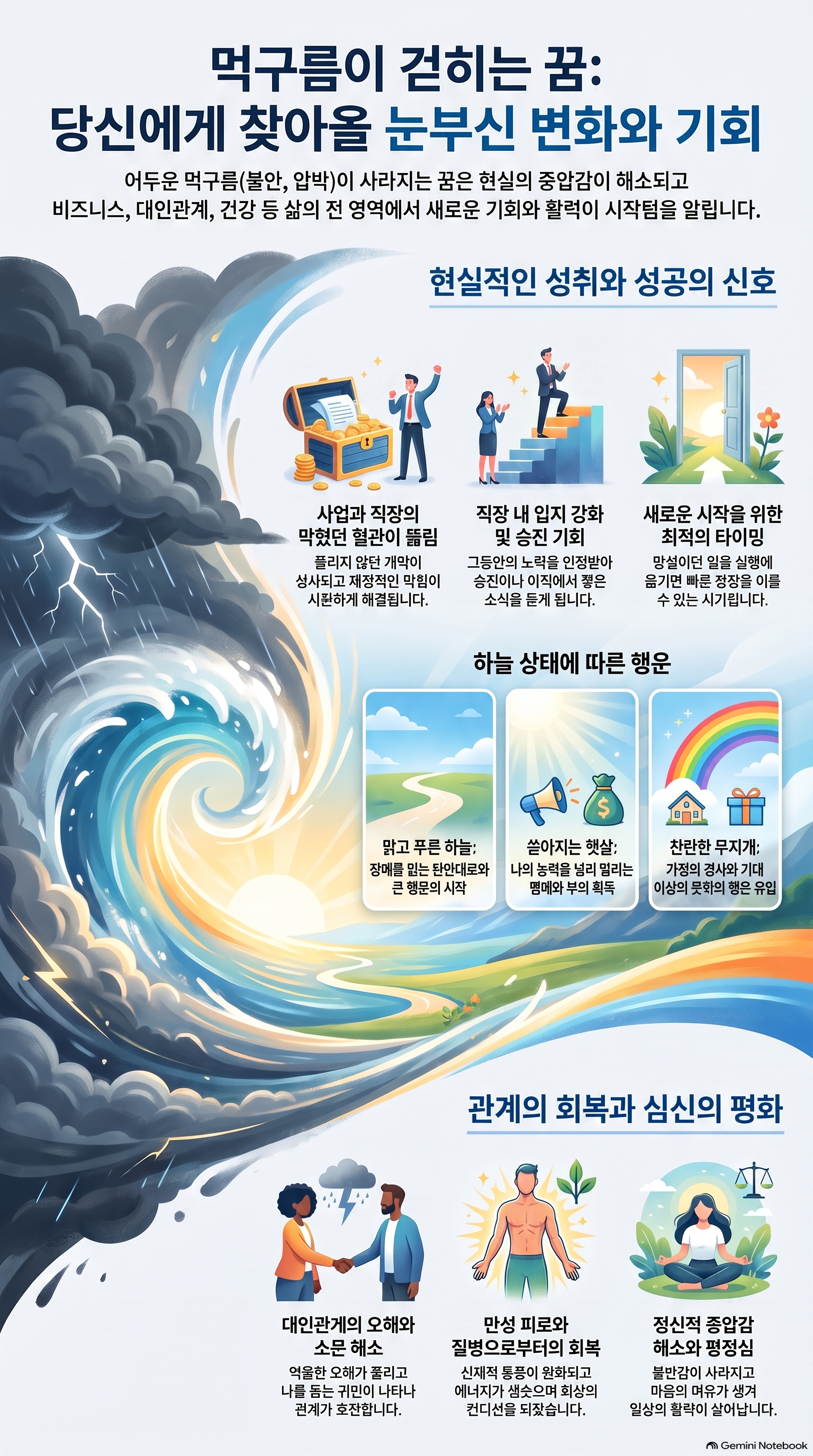 먹구름이 걷히는 꿈