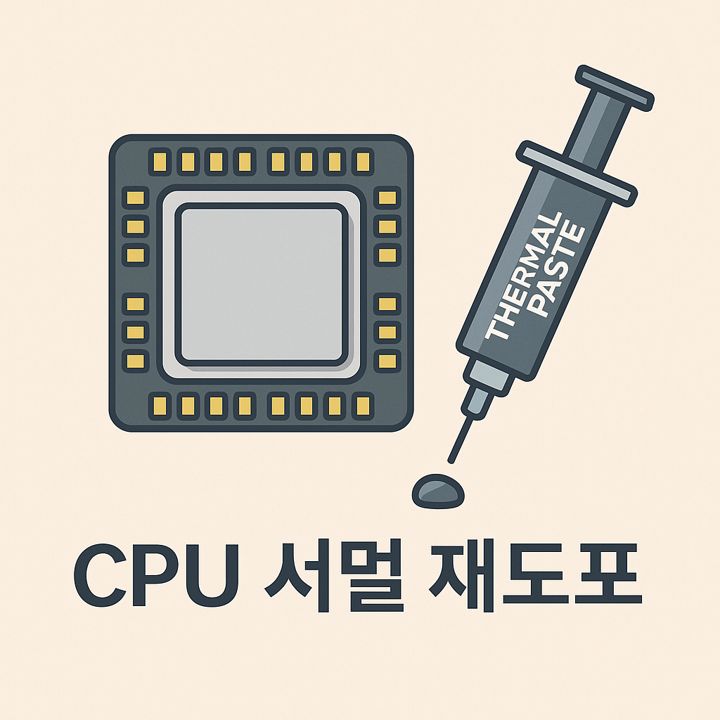 CPU 온도 상승 시 서멀구리스 재도포 방법