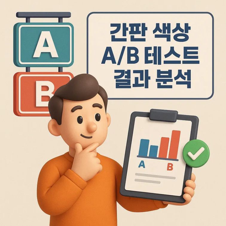 간판 색상 A/B 테스트 결과 분석
