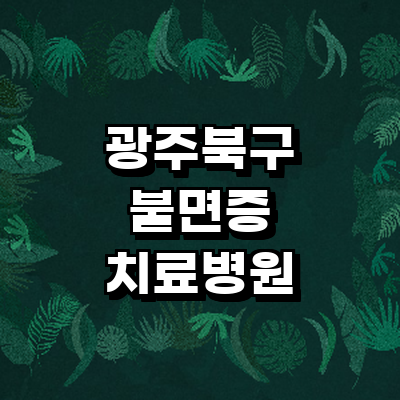 광주 북구 불면증