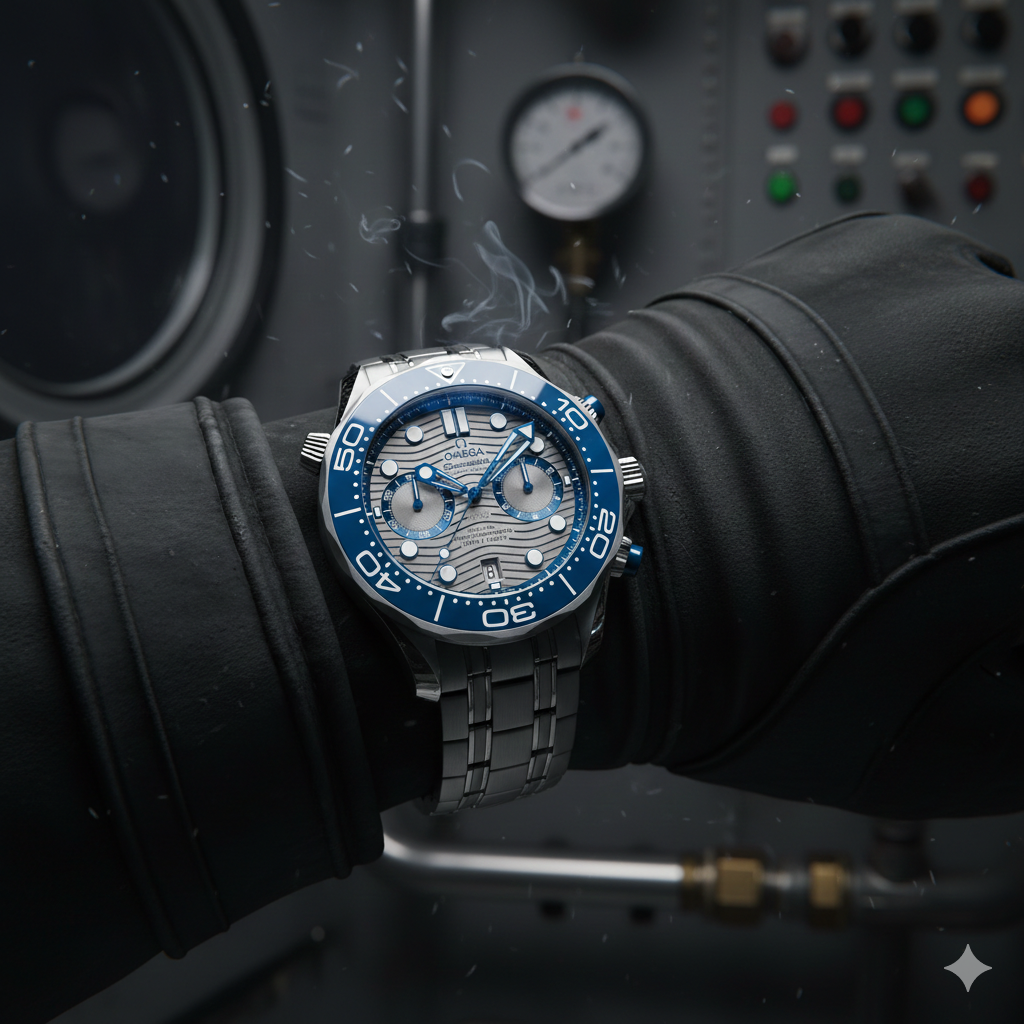 오메가 씨마스터 300M 헬륨 배출 밸브: 잠수 시 시계 파손을 막는 원리