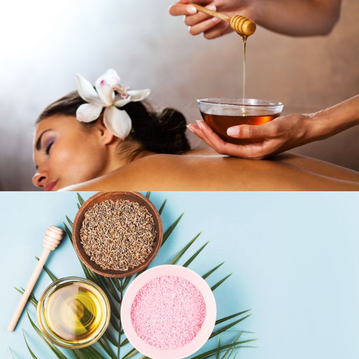꿀을 이용한 마사지