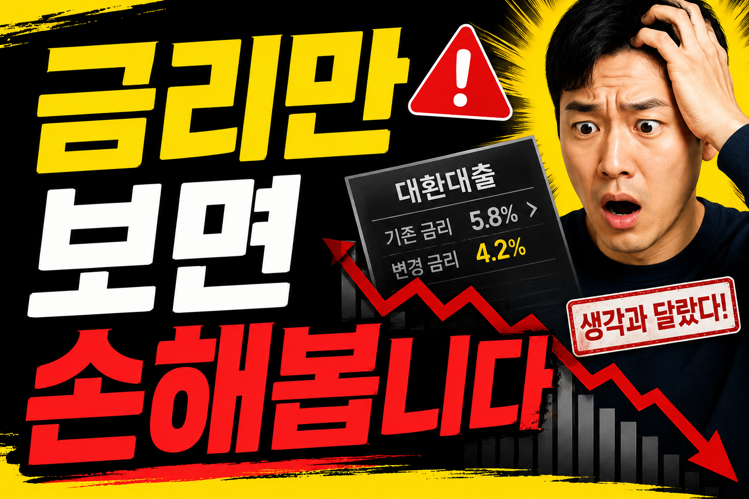 대환대출 이자 절감 계산기 후기 정리