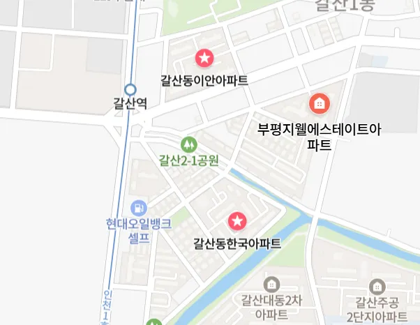 갈산동 아파트 위치 사진