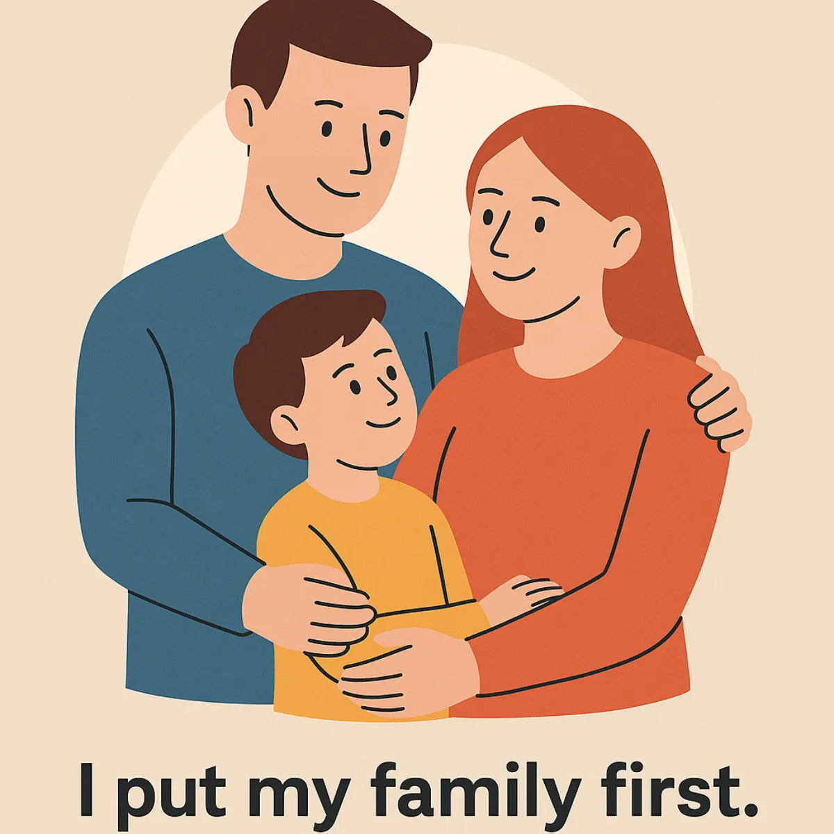 I put my family first 이미지