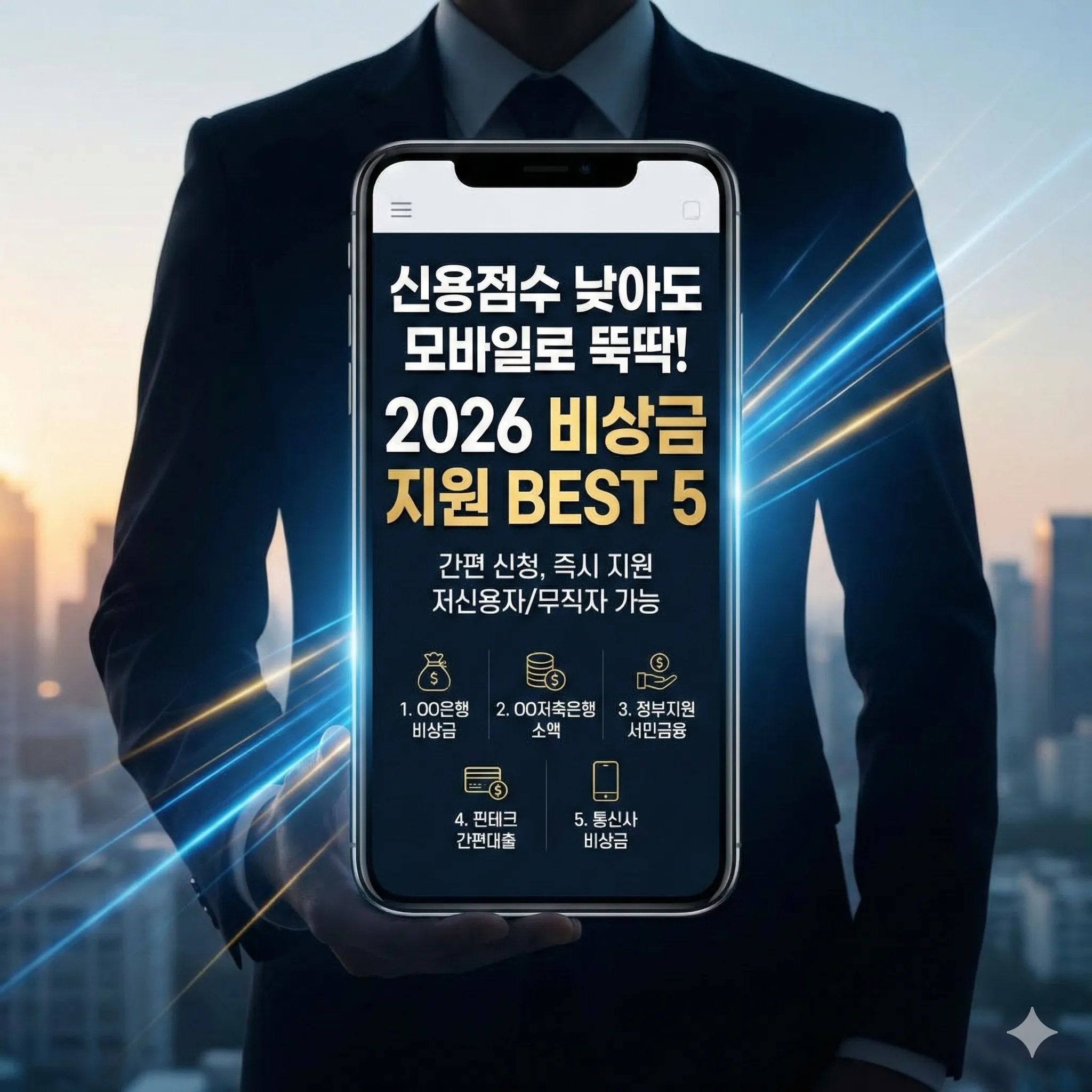 2026년 모바일 비상금 지원 베스트 5 안내