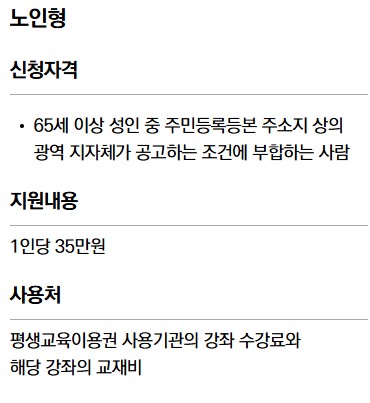 평생교육이용권